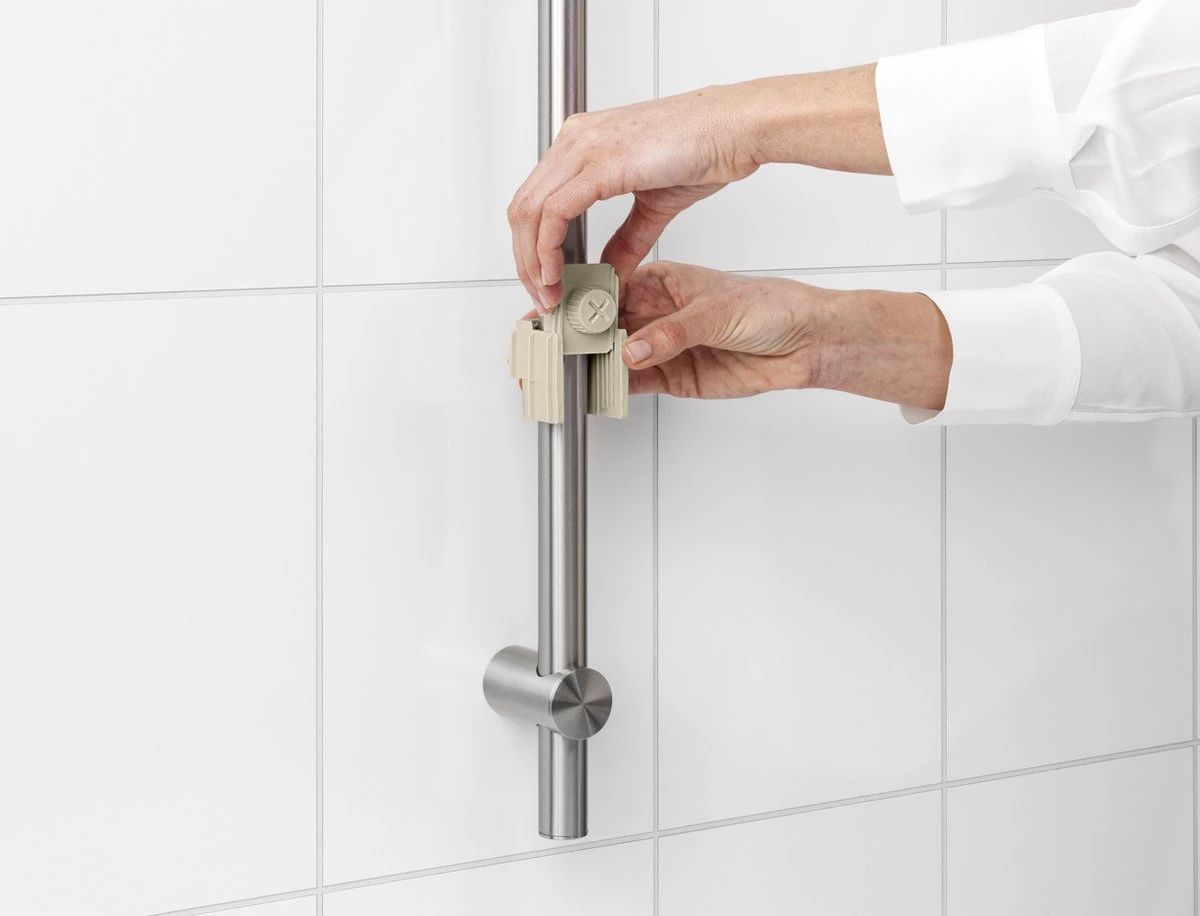 Brabantia ReNew Doucherek - Zonder Boren - Soft Beige 10 Brabantia ReNew Doucherek - Zonder Boren - Soft Beige - Afbeelding 10