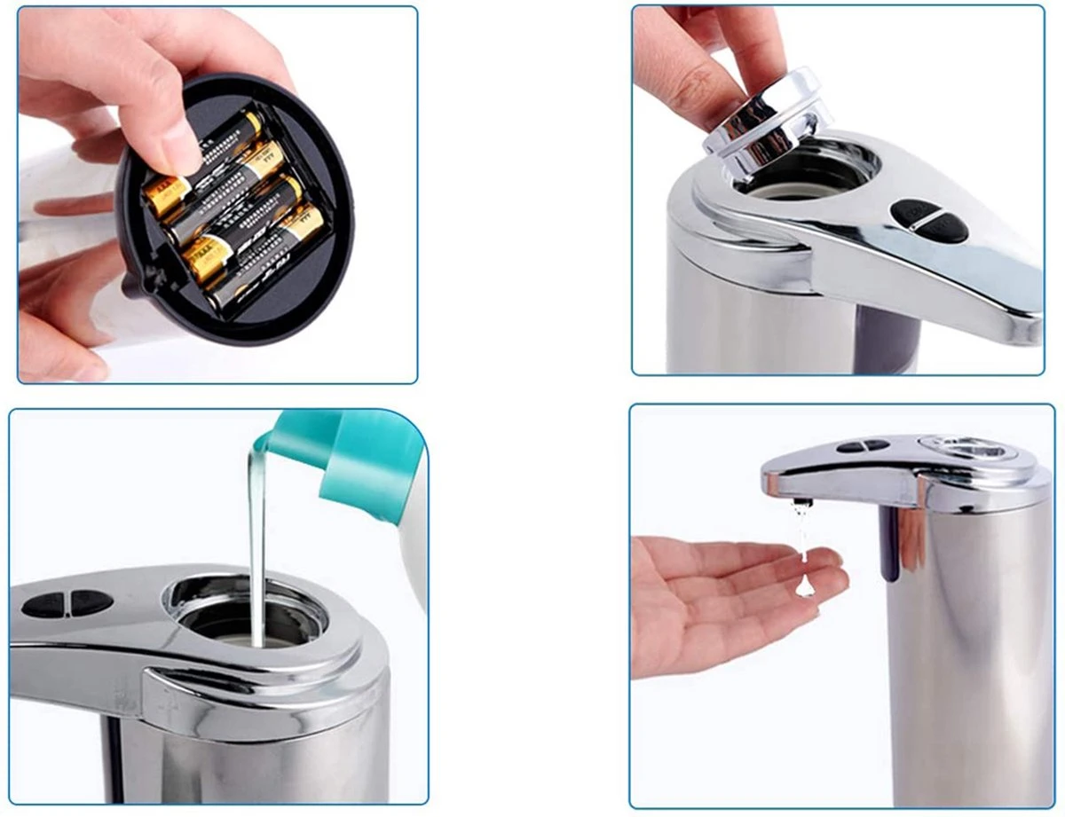 Merkloos Automatische Foam Dispenser - Schuim - Zeep - Vloeistofdispenser - Hygiëne - Bewegingssensor - Schuimzeep Dispenser - Zeeppompje 5 Merkloos Automatische Foam Dispenser - Schuim - Zeep - Vloeistofdispenser - Hygiëne - Bewegingssensor - Schuimzeep Dispenser - Zeeppompje - Afbeelding 5