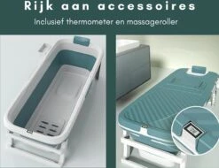 Livista® - Opvouwbaar Bad - Blauw - Zitbad - Inklapbaar - Bath Bucket - 150 CM LANG - XL - Incl. Thermometer & Onderwater LED Lichten 13 Livista® - Opvouwbaar Bad - Blauw - Zitbad - Inklapbaar - Bath Bucket - 150 CM LANG - XL - Incl. Thermometer & Onderwater LED Lichten -Merkloos Verkoop 1200x922 3