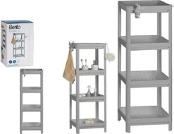 Badkamerrek/opbergkast Wit Kunststof 4-laags 36 X 23 X 100 Cm - Handdoeken En Toiletspullen Badkamerrekjes 6 Badkamerrek/opbergkast Wit Kunststof 4-laags 36 X 23 X 100 Cm - Handdoeken En Toiletspullen Badkamerrekjes -Merkloos Verkoop 1200x922 5