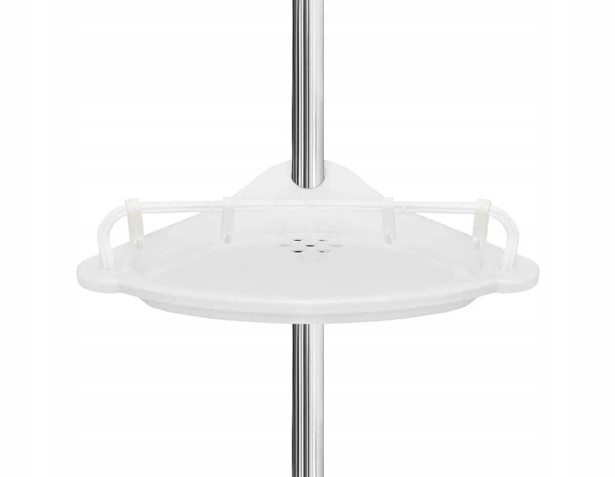 Merkloos Telescopisch Douche Rek - Verstelbaar Hoekrek - Staand Wand Douchemand Wandrek - Badkamer Rek 4 Merkloos Telescopisch Douche Rek - Verstelbaar Hoekrek - Staand Wand Douchemand Wandrek - Badkamer Rek - Afbeelding 4