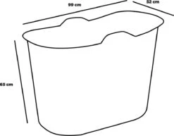 EKEO Zitbad - 210L - Mobiele Badkuip - Bath Bucket - Zwart 9 EKEO Zitbad - 210L - Mobiele Badkuip - Bath Bucket - Zwart -Merkloos Verkoop 1200x936 2