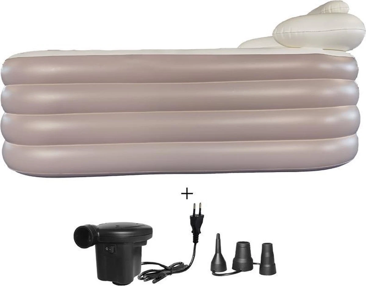 Easy Bath Opblaasbaar Bad - Zitbad - IJsbad - Ligbad - Inclusief Elektrische Pomp - Voor Volwassenen - Roze 2 Easy Bath Opblaasbaar Bad - Zitbad - IJsbad - Ligbad - Inclusief Elektrische Pomp - Voor Volwassenen - Roze - Afbeelding 2