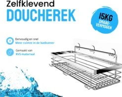 RVS Doucherek Zelfklevend Zonder Boren - Douchemand Hangend - 15KG Draagvermogen - Zilver/Chroom 11 RVS Doucherek Zelfklevend Zonder Boren - Douchemand Hangend - 15KG Draagvermogen - Zilver/Chroom -Merkloos Verkoop 1200x952 2