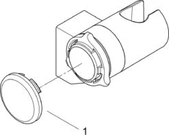 GROHE QuickFix Vitalio Wanddouchehouder - Verstelbaar - Chroom - 26183000 -Merkloos Verkoop 1200x957 1