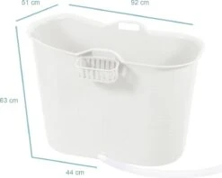 Zitbad Voor Volwassenen - Bath Bucket - Wit - 200L -Merkloos Verkoop 1200x962