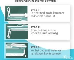 Vonia Opvouwbaar Bad - Zitbad - Bath Bucket - 140 Cm Lang - Inklapbaar Bad - Incl. Badkussen - Roze -Merkloos Verkoop 1200x965 3