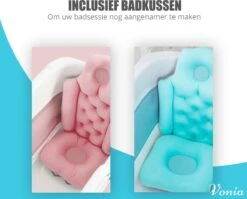 Vonia Opvouwbaar Bad - Zitbad - Bath Bucket - 140 Cm Lang - Inklapbaar Bad - Incl. Badkussen - Roze -Merkloos Verkoop 1200x966 5