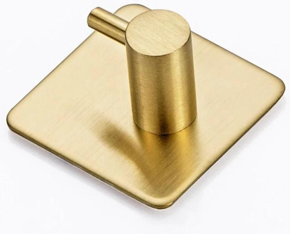 Merkloos Zelfklevende Handdoekhaakjes - Set Van 4 - Goud Kleurig - Voor Badkamer Of Keuken | Handdoekhaakjes Rvs | Handdoekhaakjes Goud Zelfklevend | Handdoekhaak Goud | Handdoek 1 Merkloos Zelfklevende Handdoekhaakjes - Set Van 4 - Goud Kleurig - Voor Badkamer Of Keuken | Handdoekhaakjes Rvs | Handdoekhaakjes Goud Zelfklevend | Handdoekhaak Goud | Handdoek