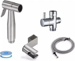 Merkloos Bidet - Handdouche/kraan - Water Sproeier/spray - Toilet/badkamer - Montage Set - 1,5M Slang - Multifunctioneel - RVS – Zilver -Merkloos Verkoop 1200x973 3