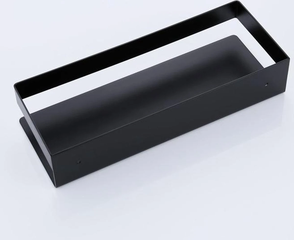 Merkloos GDRN - Doucherek Zwart - Zonder Boren - Doucherekjes - Hangend - Zwart - RVS 2 Merkloos GDRN - Doucherek Zwart - Zonder Boren - Doucherekjes - Hangend - Zwart - RVS - Afbeelding 2