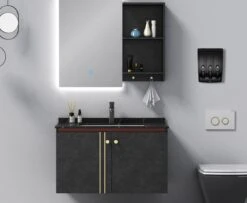 Aquathof, Zeepdispenser, Mat Zwart, 3 Kamer, 3 Reservoirs, 3x350ml, Hangend, Wandmontage 15 Aquathof, Zeepdispenser, Mat Zwart, 3 Kamer, 3 Reservoirs, 3x350ml, Hangend, Wandmontage -Merkloos Verkoop 1200x988 1