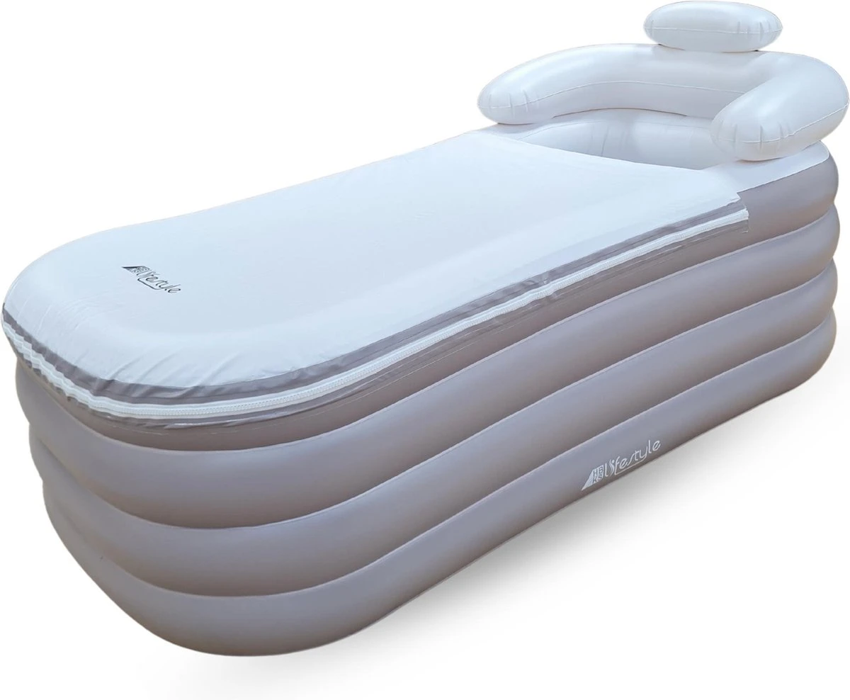 HBKS Lifestyle Bad – Opblaasbaar Ligbad – Bath Bucket – Zitbad Voor Volwassenen - Ijsbad Wim Hof Methode - Badkuip – Ice Bath – Rosegold 1 HBKS Lifestyle Bad – Opblaasbaar Ligbad – Bath Bucket – Zitbad Voor Volwassenen - Ijsbad Wim Hof Methode - Badkuip – Ice Bath – Rosegold