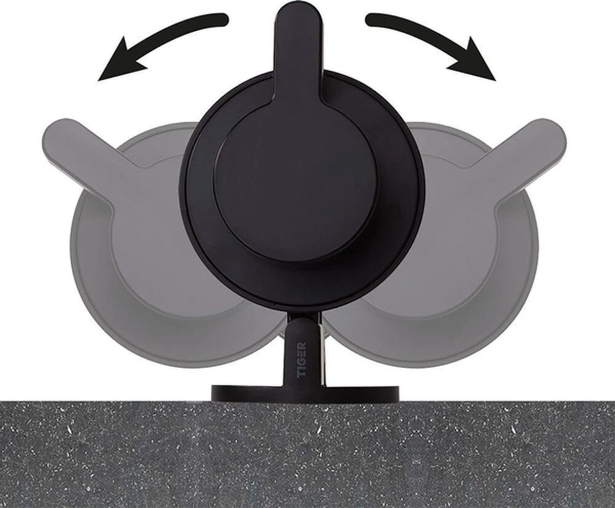 Tiger Tune - Zeepdispenser - Zwart Metaal Geborsteld / Zwart 11 Tiger Tune - Zeepdispenser - Zwart Metaal Geborsteld / Zwart - Afbeelding 11