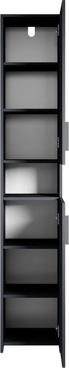 Badkamerkast Mercury 35 X 30 X 190cm Antraciet Staande Kolomkast 3 Badkamerkast Mercury 35 X 30 X 190cm Antraciet Staande Kolomkast - Afbeelding 3
