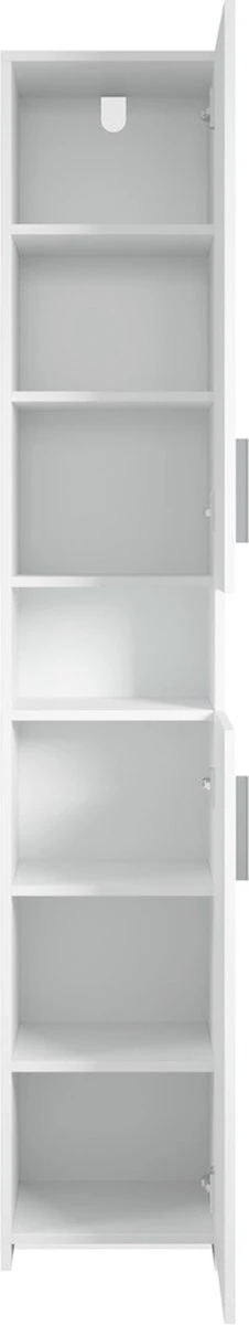 Badkamerkast Mercury 35 X 30 X 190cm Wit Staande Kolomkast 3 Badkamerkast Mercury 35 X 30 X 190cm Wit Staande Kolomkast - Afbeelding 3