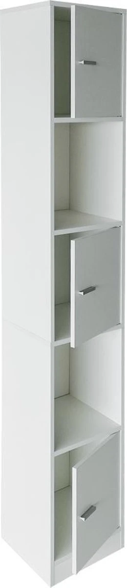 Kolomkast Badkamer - Opbergkast Badkamer Slaapkamer Of Hal - 180 Cm Hoog 2 Kolomkast Badkamer - Opbergkast Badkamer Slaapkamer Of Hal - 180 Cm Hoog - Afbeelding 2