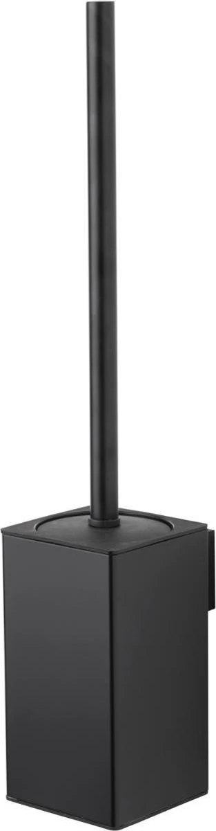 Toiletborstel Met Houder - Hangend - RVS - Mat Zwart - H 42,6 Cm 1 Toiletborstel Met Houder - Hangend - RVS - Mat Zwart - H 42,6 Cm