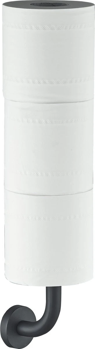 SODEAL Luxe Reserverolhouder Zwart - Reserverolhouder Hangend - Toiletrolhouder Zwart - Wc Rolhouder Zwart 4 SODEAL Luxe Reserverolhouder Zwart - Reserverolhouder Hangend - Toiletrolhouder Zwart - Wc Rolhouder Zwart - Afbeelding 4