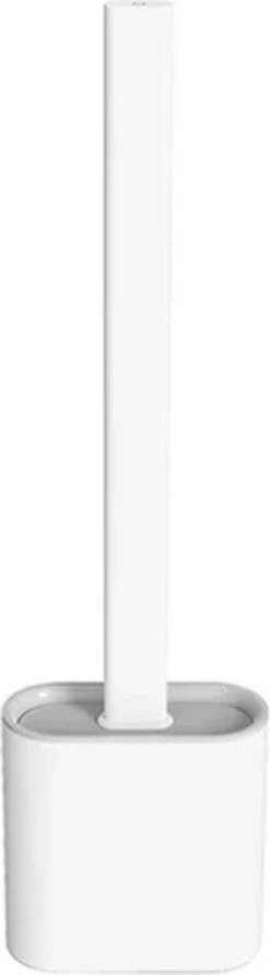 Easy Clean - Flexible Siliconen Wc Borstel Met Houder - Gesloten Onderkant - Ophangbaar - Vernieuwd Design - Toiletborstel - Wit - WC Borstel -Merkloos Verkoop 333x1200