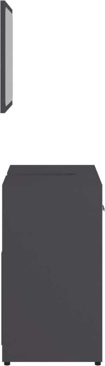 Decoways - Badkamermeubelset Spaanplaat Grijs 11 Decoways - Badkamermeubelset Spaanplaat Grijs - Afbeelding 11