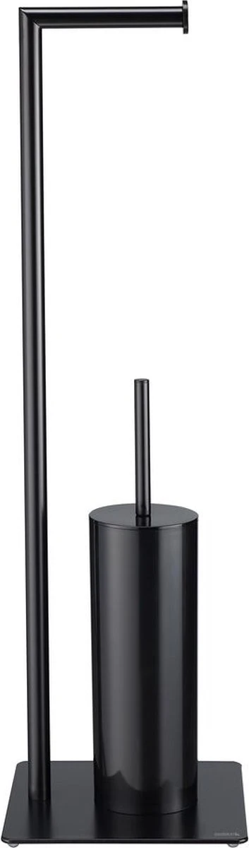 Sealskin Tube - Toiletbutler - Toiletrolhouder - Toiletborstel Met Houder - Vrijstaand - Zwart 2 Sealskin Tube - Toiletbutler - Toiletrolhouder - Toiletborstel Met Houder - Vrijstaand - Zwart - Afbeelding 2