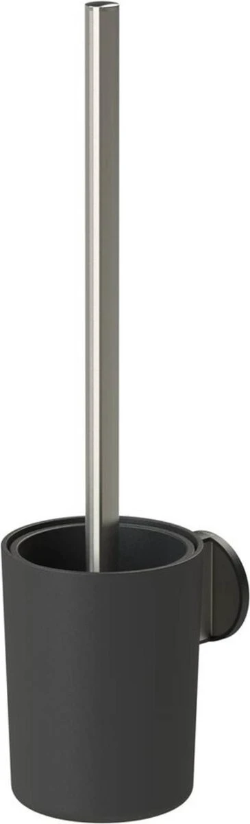 Tiger Tune - Toiletborstel Met Houder - RVS Geborsteld / Zwart 1 Tiger Tune - Toiletborstel Met Houder - RVS Geborsteld / Zwart