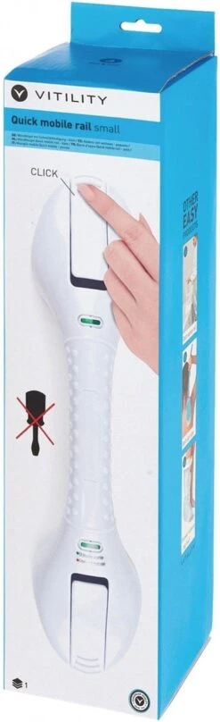 VITILITY Quick Mobile Rail - Wandbeugel Met Zuignappen - Zonder Boren - 40 Cm - Wit - Veiligheidsgreep -Merkloos Verkoop 367x1200 2