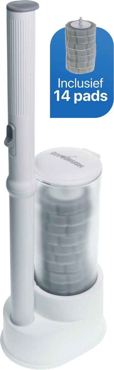 RevoBrush WC Borstel Met Houder Vrijstaand - Hygiënische Toiletborstel - Met 14x Pads 1 RevoBrush WC Borstel Met Houder Vrijstaand - Hygiënische Toiletborstel - Met 14x Pads