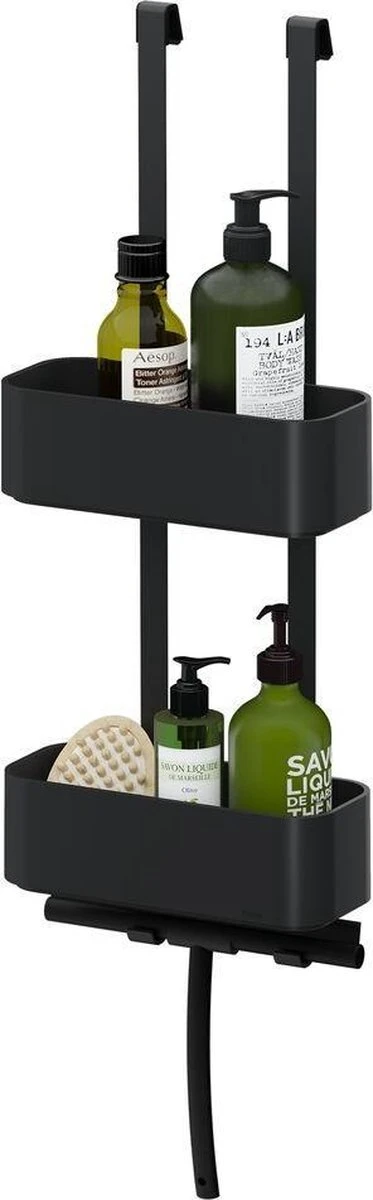 Tiger 2-Store - Ophangbaar Doucherek 25 Cm - Zwart 1 Tiger 2-Store - Ophangbaar Doucherek 25 Cm - Zwart