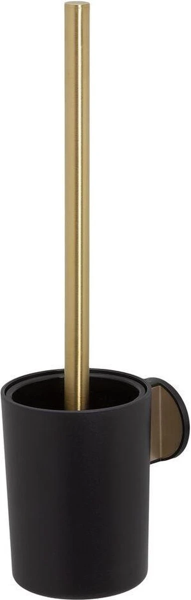 Tiger Tune - Toiletaccessoireset - Toiletborstel Met Houder - Toiletrolhouder Zonder Klep - Handdoekhaak – Messing Geborsteld / Zwart 3 Tiger Tune - Toiletaccessoireset - Toiletborstel Met Houder - Toiletrolhouder Zonder Klep - Handdoekhaak – Messing Geborsteld / Zwart - Afbeelding 3
