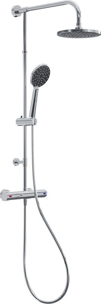 4bathroomz® Regendouche Chroom Met Thermostaatkraan - 20cm Douchekop 5 4bathroomz® Regendouche Chroom Met Thermostaatkraan - 20cm Douchekop - Afbeelding 5