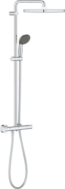 GROHE QuickFix Vitalio Start 250 Regendouche - □ 25 Cm - Vierkant - Met Thermostaatkraan - Chroom