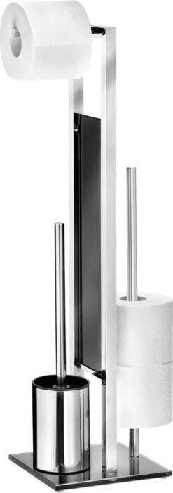 WENKO Toiletbutler Rivalta RVS Glanzend - Toiletborstel Met Houder, Toiletrolhouder En Reserverolhouder -Merkloos Verkoop 423x1200