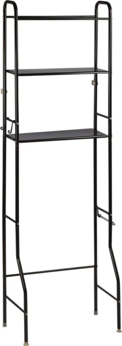 Alora Wc Opbergrek Tracy - Stellingkast Metaal - Opbergrek Metaal - Badkamerrek - Wc Kastje - Zwart -Merkloos Verkoop 424x1200 1