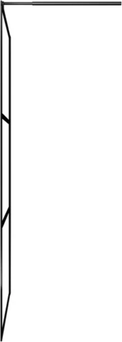 VidaXL Inloopdouchewand Transparant 90x195 Cm ESG-glas Zwart 12 VidaXL Inloopdouchewand Transparant 90x195 Cm ESG-glas Zwart -Merkloos Verkoop 429x1200