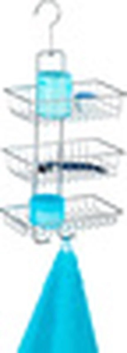 WENKO Doucherek Nivala 3-laags Chroom - Doucherek Zonder Boren - Doucherek Hangend 10 WENKO Doucherek Nivala 3-laags Chroom - Doucherek Zonder Boren - Doucherek Hangend - Afbeelding 10