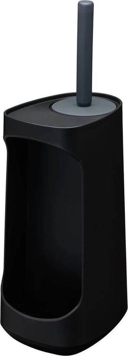 Tiger Tess - Toiletborstelhouder Met Opbergfunctie Vrijstaand En Swoop® Borstel Flexibel - Zwart / Antraciet 3 Tiger Tess - Toiletborstelhouder Met Opbergfunctie Vrijstaand En Swoop® Borstel Flexibel - Zwart / Antraciet - Afbeelding 3