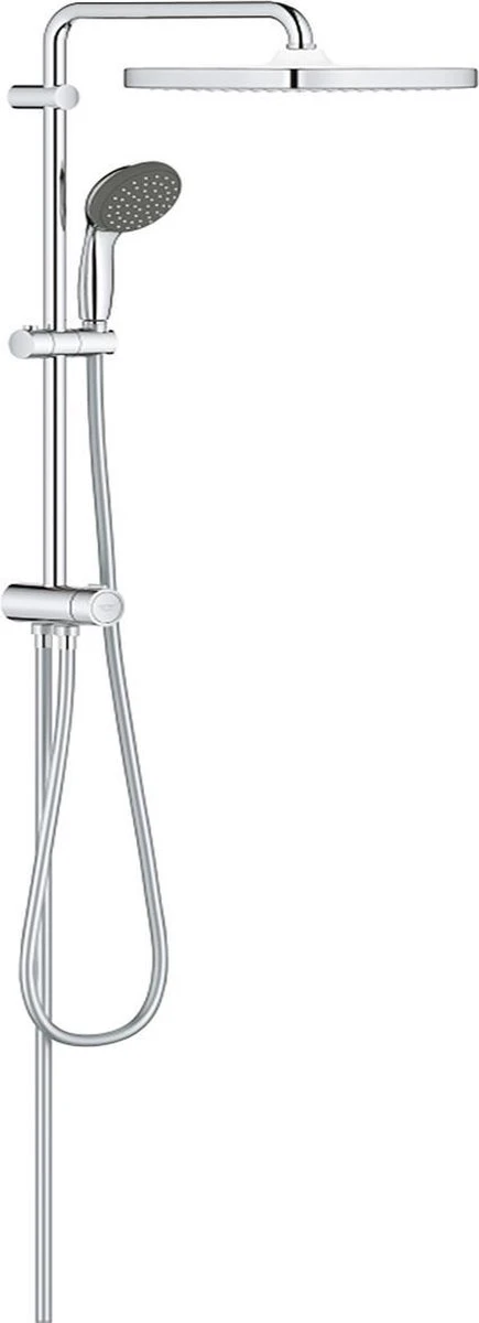 GROHE QuickFix Vitalio Start 250 Regendouche - □ 25 Cm - Vierkant - Zonder Kraan - Chroom 1 GROHE QuickFix Vitalio Start 250 Regendouche - □ 25 Cm - Vierkant - Zonder Kraan - Chroom