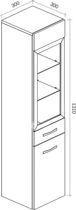 Badplaats Badkamerkast Rio 30 X 30 X 131 Cm - Wit Hoogglans - Hangende Kolomkast Met 2 Deuren 11 Badplaats Badkamerkast Rio 30 X 30 X 131 Cm - Wit Hoogglans - Hangende Kolomkast Met 2 Deuren -Merkloos Verkoop 437x1200 2