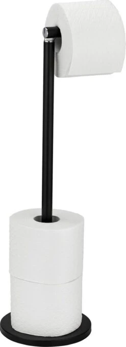 WENKO Toiletrolhouder 2-in-1 Zwart - Reserverolhouder - WC Rolhouder -Merkloos Verkoop 438x1200 1