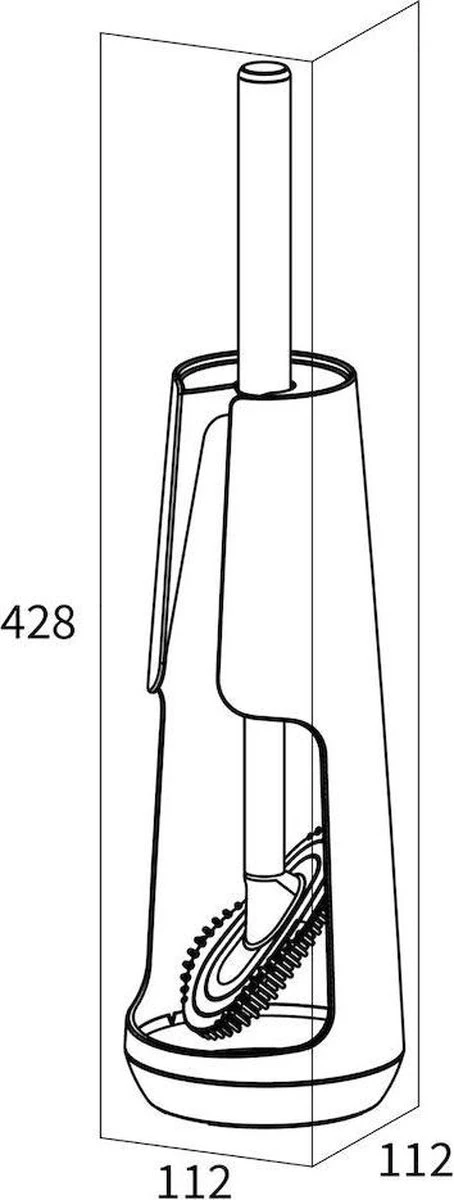 Tiger Tess - Toiletborstelhouder Vrijstaand Met Swoop® Borstel Flexibel - Zwart / Antraciet 9 Tiger Tess - Toiletborstelhouder Vrijstaand Met Swoop® Borstel Flexibel - Zwart / Antraciet - Afbeelding 9