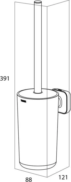 Tiger Carv - Toiletborstel Met Houder - Zwart -Merkloos Verkoop 469x1200