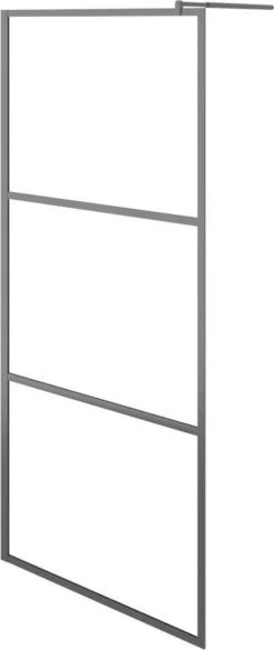 VidaXL Inloopdouchewand Transparant 90x195 Cm ESG-glas Zwart 16 VidaXL Inloopdouchewand Transparant 90x195 Cm ESG-glas Zwart -Merkloos Verkoop 507x1200