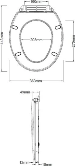 Plieger Royal Wc Bril Softclose – Toiletbril Wit – Wc Brillen Met Deksel – Kunststof Bevestiging -Merkloos Verkoop 543x1200 1
