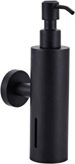 VDN Stainless Zeeppompje - Zeepdispenser Wandmontage - Zwart - Hangend - RVS