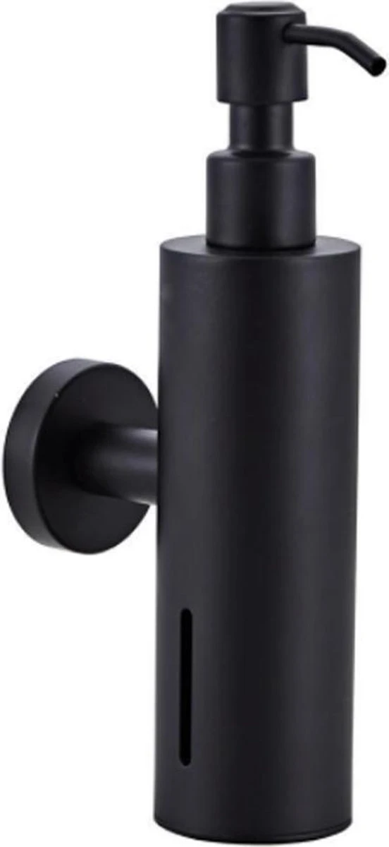 VDN Stainless Zeeppompje - Zeepdispenser Wandmontage - Zwart - Hangend - RVS 1 VDN Stainless Zeeppompje - Zeepdispenser Wandmontage - Zwart - Hangend - RVS
