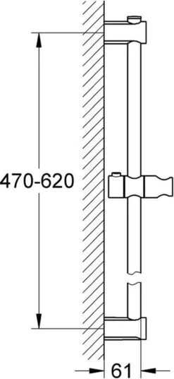 GROHE QuickFix Vitalio Glijstang - 60 Cm -Merkloos Verkoop 553x1200 1