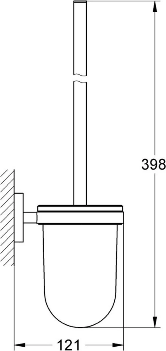GROHE Essentials Toiletborstelset (wandmodel) - Chroom 10 GROHE Essentials Toiletborstelset (wandmodel) - Chroom - Afbeelding 10