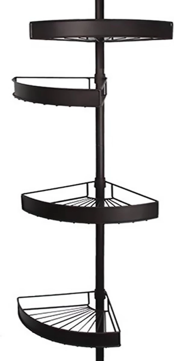 Goliving Doucherek - Doucherek Zonder Boren - Telescopisch Doucherek - Voor Plafonds Tot 2.9m Hoog - Dicht Design - Zwart 1 Goliving Doucherek - Doucherek Zonder Boren - Telescopisch Doucherek - Voor Plafonds Tot 2.9m Hoog - Dicht Design - Zwart